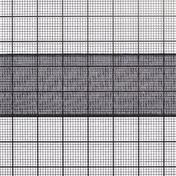 Лента из органзы 25 мм черная 1 метр