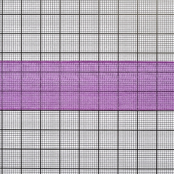 Лента из органзы 25 мм фиолетовая 1 метр