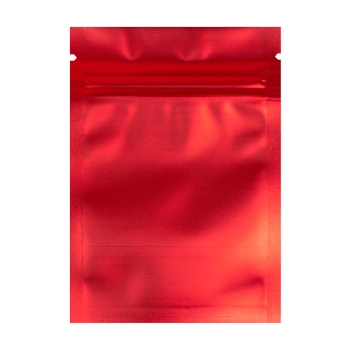 Пакет із зіп застібкою поліетиленовий 15х10 см червоний