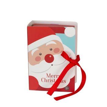 Коробка картонная Merry Christmas 12х8х4,5 см красная