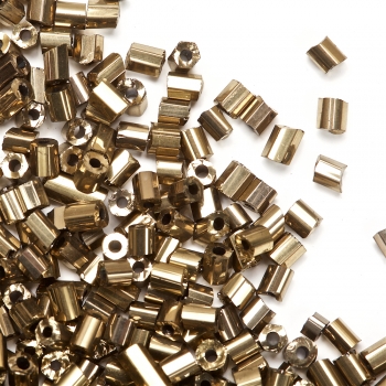 Бісер-рубка металізований (2,1 мм) золотий 9761