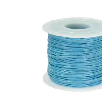 Шнур плетеный 1 мм голубой 1 метр