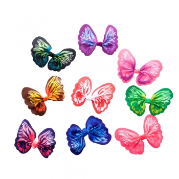 Текстильные элементы бабочки микс цветов