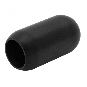 Застежка для шнурков металлическая капсула 8 мм черная