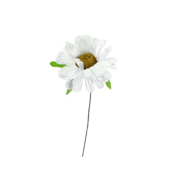 Искусственный цветок Ромашка белая 1 штука