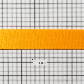 Лента атласная 14 мм оранжевая