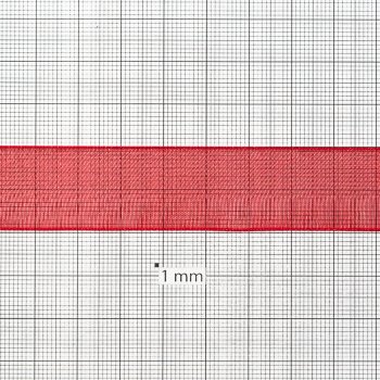 Лента из органзы 20 мм красная 1 метр