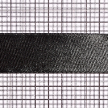 Лента атласная 30 мм черная 1 метр