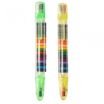 Transparent Glitter Stacking Point Crayons