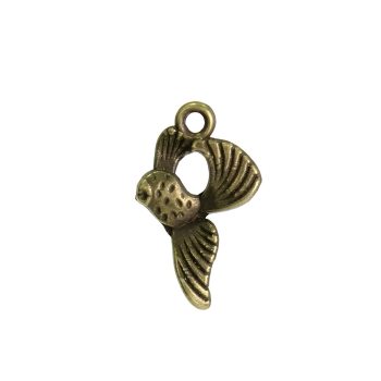 Золотая рыбка металлические подвески бронзовые морские