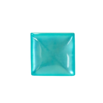 Пластиковый кабошон квадратный 18х18 мм голубой 1 шт
