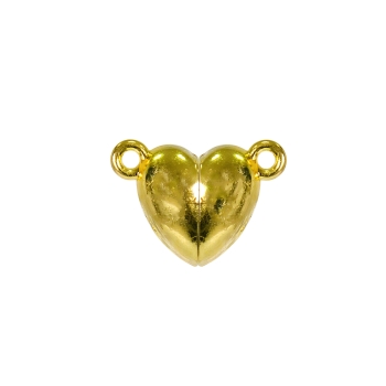 Застібка магнітна 15х12 мм Серце золота (пара)