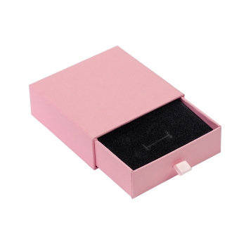 Коробочка картонна подарункова 10х10 см рожева