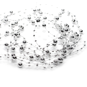 Декоративні елементи Розсип сріблястих перлів 130 см