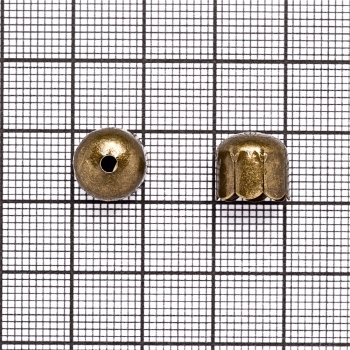 Ковпачок циліндричний 10х10 мм 8-пелюстковий бронзовий