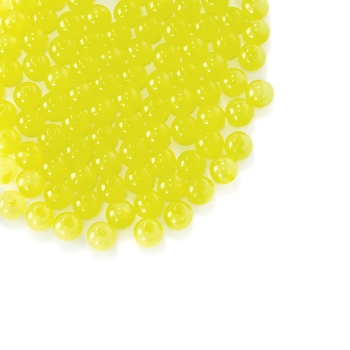 Намистина пластикова жовта 7 мм