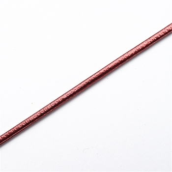 Шнур глянсовий із шкірозамінника 1,5 мм бордовий 1 метр
