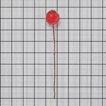 Декоративний елемент Ягода калини в цукрі червона 1 штука
