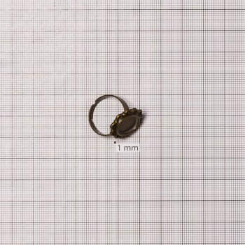 Основание для кольца диаметр основы для вклеивания 20 мм бронзовое