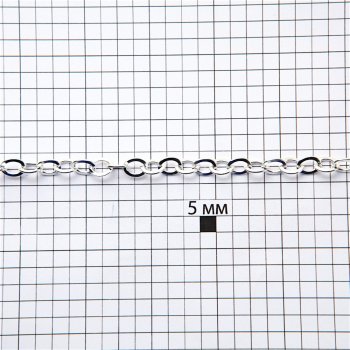Цепь серебристая средняя ролло 6х6х1,2 мм
