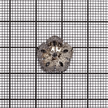 Обниматель полусфера 5х14 мм 5-лепестковый тёмно-стальной