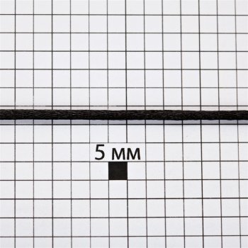 Шнур поліестеровий 3 мм чорний 1 метр