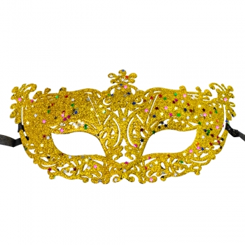 Карнавальная маска золотая