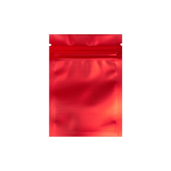 Пакет с зип застежкой 98х70 мм красный