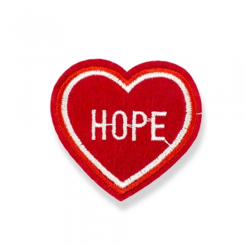Тканевая нашивка Сердце Hope