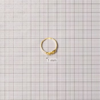 Основа для каблучки діаметр основи для вклеювання 18 мм золотиста