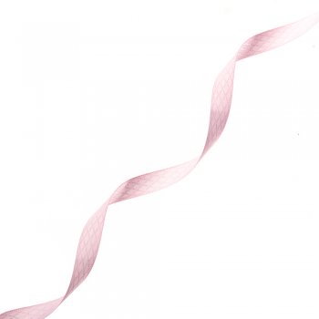 Лента атласная 10 мм ромбовидная розовая