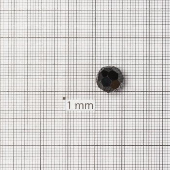 Хрустальная бусина круглая 10 мм черная
