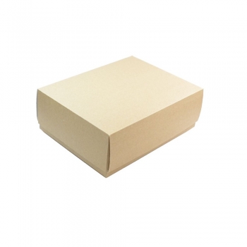 Коробочка картонна крафт 25х25х10 см