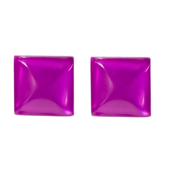 Пластиковые кабошоны 14 мм фиолетовые