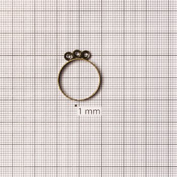 Основа для каблучки діаметр 20 мм бронзова