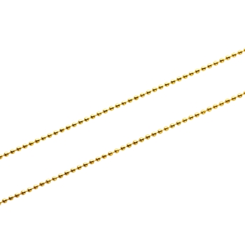 Ланцюг з цільними ланками, золотистий. Калібр 1,5 мм, ширина ланки 1,5 мм, довжина ланки 1,5 мм
