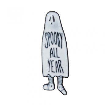 Значок пин Привидение Spooky all year