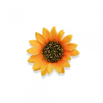 Штучна квітка 90 мм Соняшник 1 штука