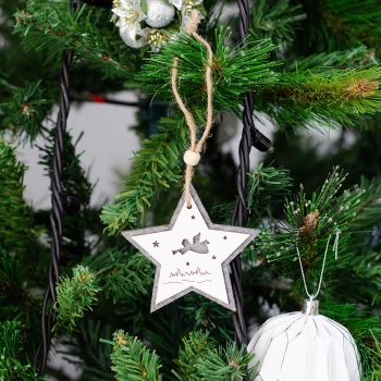 Подвеска декоративная из дерева Звезда