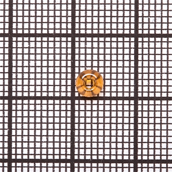 Бисер круглый крупный 6 (3,6 мм) оранжевый прозрачный 9466