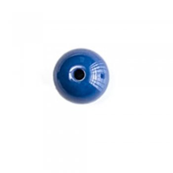 Пластикова намистина, темно-синя, 7 мм