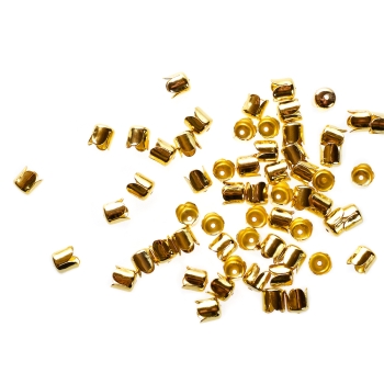 Ковпачок циліндричний 7х6,5 мм 4-пелюстковий золотистий