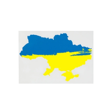Термонаклейка Карта Украины