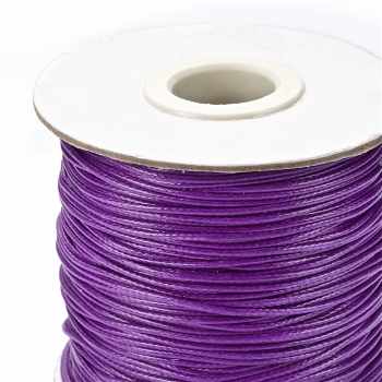Шнур плетеный 1 мм фиолетовый 1 метр