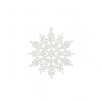 Декоративний елемент 50 мм Сніжинка біла