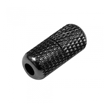 Застежка для шнурков металлическая капсула 3,5 мм черная