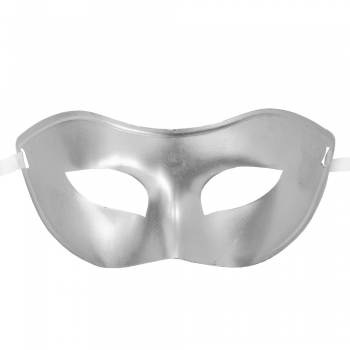Пластикова маска срібляста
