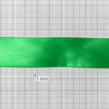 Лента атласная 25 мм зеленая
