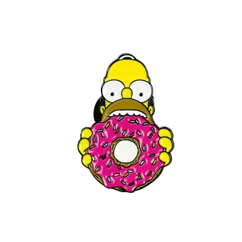 Значок пин Гомер Симпсон с пончиком