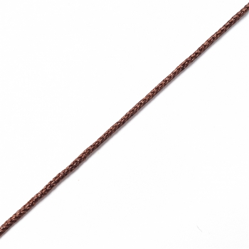 Шнур полиэстеровый 1 мм коричневый 1 метр
